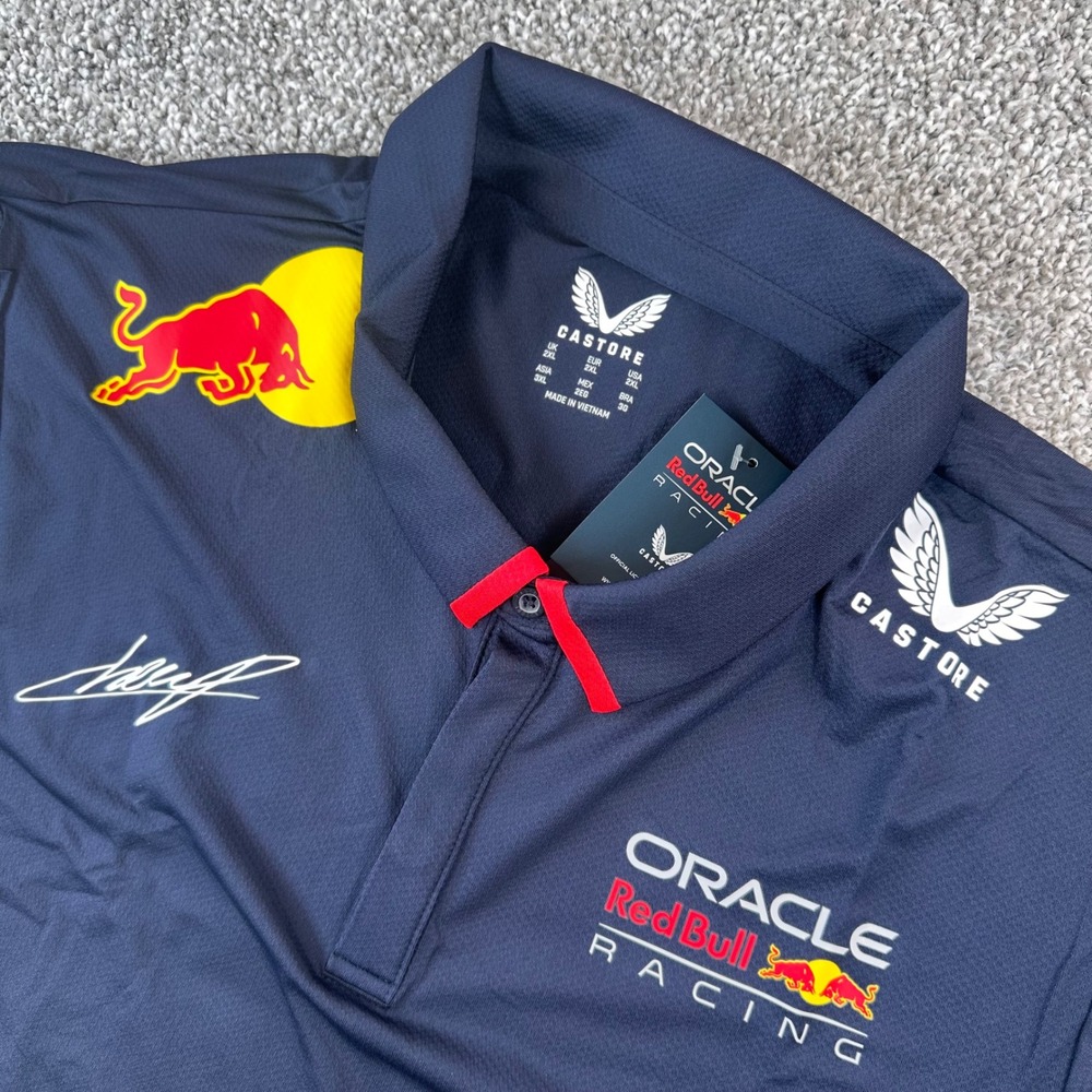 Sergio Perez Castore Red Bull Racing Polo Shirt Men 2XL Checo 11 F1 Team 24' NWT